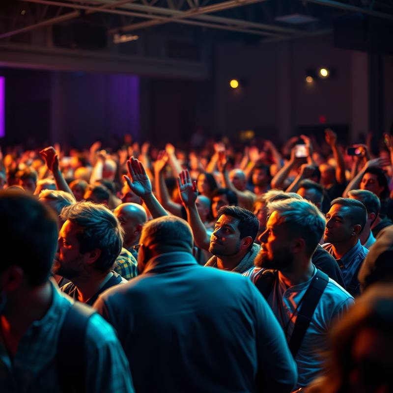 Foule lors d'un événement