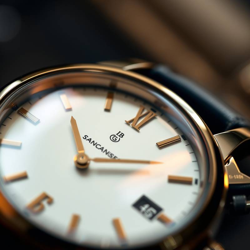 Montre de luxe en gros plan